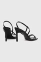 Взуття Шкіряні сандалі Calvin Klein GEO STILETTO ASY SAN HW0HW01609 чорний