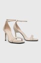 Calvin Klein bőr szandál GEO STILETTO SANDAL HW0HW01610 bézs AW23
