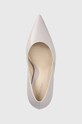 Kožené lodičky Calvin Klein GEO STILETTO PUMP 90 fialová HW0HW01769