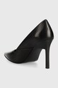 Παπούτσια Δερμάτινες γόβες Calvin Klein GEO STILETTO PUMP 90 HW0HW01769 μαύρο