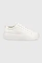 bianco Calvin Klein sneakers in pelle BUBBLE CUPSOLE LACE Donna