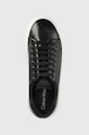 Kožené tenisky Calvin Klein BUBBLE CUPSOLE LACE čierna HW0HW01778
