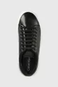czarny Calvin Klein sneakersy skórzane BUBBLE CUPSOLE LACE