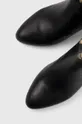 črna Usnjeni elegantni škornji Just Cavalli