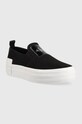 Calvin Klein Jeans tenisówki BOLD VULC FLATF SLIP YW0YW01040 czarny AW23