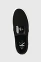 μαύρο Πάνινα παπούτσια Calvin Klein Jeans BOLD VULC FLATF SLIP