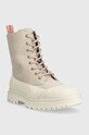 Gležnarji Calvin Klein Jeans CHUNKY COMBAT LACEUP YW0YW01066 bež AW23