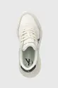 λευκό Δερμάτινα αθλητικά παπούτσια Calvin Klein Jeans WEDGE RUNNER MIX LTH