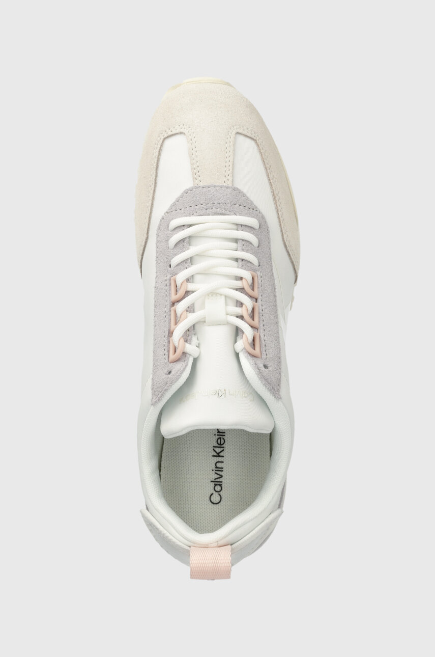 biały Calvin Klein Jeans sneakersy TOOTHY RUNNER LACEUP