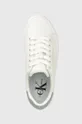 λευκό Δερμάτινα αθλητικά παπούτσια Calvin Klein Jeans VULC FLATFORM LACEUP