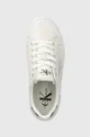 λευκό Δερμάτινα αθλητικά παπούτσια Calvin Klein Jeans VULC FLATFORM LACEUP