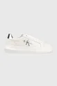 bianco Calvin Klein Jeans sneakers in pelle CHUNKY CUPSOLE MONO Donna