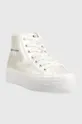 Πάνινα παπούτσια Calvin Klein Jeans BOLD VULC FLATF MID λευκό