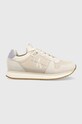 Superge Calvin Klein Jeans RUNNER SOCK LACEUP R Raven bež YW0YW01238