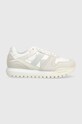 Calvin Klein Jeans sneakersy TOOTHY RUN LACEUP LO skóra zamszowa biały YW0YW01272