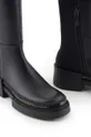 črna Usnjeni elegantni škornji Emporio Armani