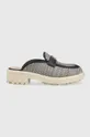 тёмно-синий Шлепанцы Tommy Hilfiger TH WOVEN MULE LOAFER Женский