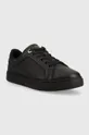 Δερμάτινα αθλητικά παπούτσια Tommy Hilfiger CASUAL LEATHER CUPSOLE μαύρο