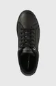μαύρο Δερμάτινα αθλητικά παπούτσια Tommy Hilfiger CASUAL LEATHER CUPSOLE