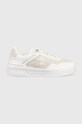 Tenisice Tommy Hilfiger TH WOVEN BASKET SNEAKER ravni bež FW0FW07289