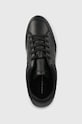 Tommy Hilfiger sneakersy skórzane EMBOSSED COURT SNEAKER czarny FW0FW07297