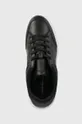 μαύρο Δερμάτινα αθλητικά παπούτσια Tommy Hilfiger EMBOSSED COURT SNEAKER