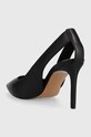 Παπούτσια Δερμάτινες γόβες Tommy Hilfiger TH POINTY SLING BACK FW0FW07350 μαύρο