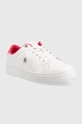 Kožené tenisky Tommy Hilfiger ELEVATED ESSENTIAL COURT SNEAKER biela