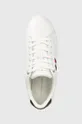 λευκό Δερμάτινα αθλητικά παπούτσια Tommy Hilfiger ESSENTIAL WEBBING CUPSOLE