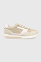 Tommy Hilfiger sneakersy ESSENTIAL MESH RUNNER tekstylny beżowy FW0FW07381