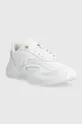 Δερμάτινα αθλητικά παπούτσια Tommy Hilfiger CASUAL LEATHER RUNNER λευκό