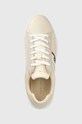 Tommy Hilfiger sneakersy skórzane CORP WEBBING COURT beżowy FW0FW07387