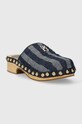 Tommy Hilfiger klapki TH DENIM CONTRAST CLOG FW0FW07410 granatowy AW23