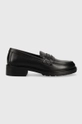 чёрный Кожаные мокасины Tommy Hilfiger TH ICONIC LOAFER Женский