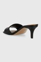 Cipők Tommy Hilfiger bőr papucs TH ELEVATED MID HEEL FW0FW07453 fekete