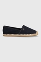 granatowy Tommy Hilfiger espadryle ESSENTIAL ESPADRILLE Damski