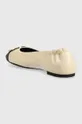 Usnjene balerinke Tory Burch Claire Cap Toe Ballet  Zunanjost: Naravno usnje Notranjost: Naravno usnje Podplat: Sintetični material