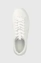 λευκό Δερμάτινα αθλητικά παπούτσια Tory Burch Double T Howell Court