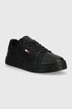 Kožené sneakers boty Tommy Jeans COOL SNEAKER EN0EN02042 černá AW23