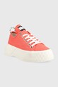 Tommy Jeans tenisówki TJW VULC PLAT. LC DENIM EN0EN02202 pomarańczowy AW23