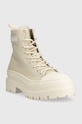 Tommy Jeans botki TJW FOXING CANVAS BOOT EN0EN02216 beżowy AW23