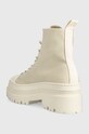 Încălțăminte Tommy Jeans botine TJW FOXING CANVAS BOOT EN0EN02216 bej