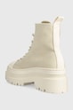 Obuwie Tommy Jeans botki TJW FOXING CANVAS BOOT EN0EN02216 beżowy