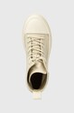 Tommy Jeans botine TJW FOXING CANVAS BOOT bej EN0EN02216