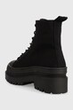 Încălțăminte Tommy Jeans botine TJW FOXING CANVAS BOOT EN0EN02216 negru