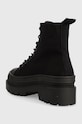 Παπούτσια Μποτάκια Tommy Jeans TJW FOXING CANVAS BOOT EN0EN02216 μαύρο