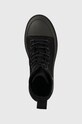 Tommy Jeans botine TJW FOXING CANVAS BOOT negru EN0EN02216