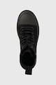 Μποτάκια Tommy Jeans TJW FOXING CANVAS BOOT μαύρο EN0EN02216