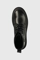 Шкіряні черевики Tommy Jeans TJW FOXING LACE UP чорний EN0EN02217