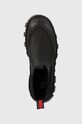 Tommy Jeans botki TJW RUBBER RAIN BOOT czarny EN0EN02234